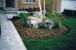 Front Yard full landscape flagstone walk and patio